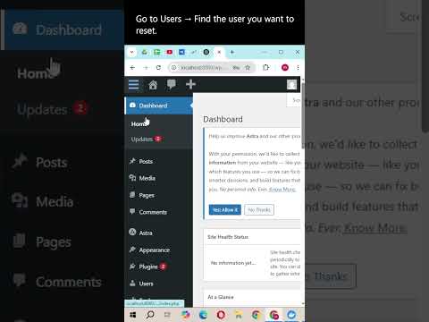 Reset WordPress Admin Password from Dashboard (Fast & Easy!)