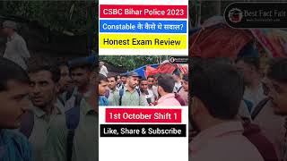 CSBC Bihar Constable Exam Review 1st Shift | 1st Oct | Part -1