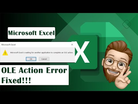 Fix- Excel Is Waiting for Another Application to Complete an Ole Action Error! | Excel Tech & Tricks