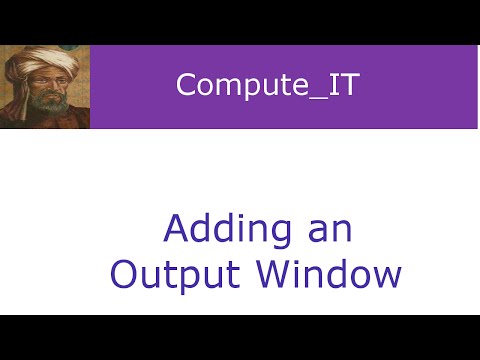 Building a GUI Output - Lesson 8