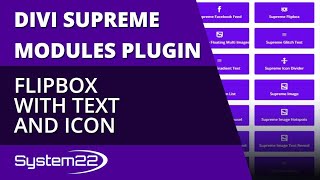 Divi Supreme Modules Flipbox With Text And Icon 👍