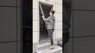 Staircase folding door Smart Space-Saving Stair Barrier Folding Staircase Partition #shortvideo