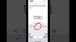 Credits to @idorandomstuff_yt  for showing me this “hack” #fbi #funny #iPhone #keyboardhacks #lol