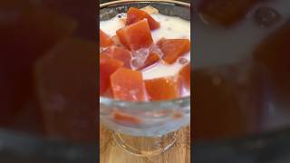 健康养生饮品 - - 木瓜牛奶西米露。#food #chinesefood #drinks
