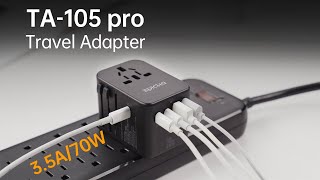 GaN Tech 70W Fast Charging - The Latest Epicka Travel Adapter TA-105 Pro