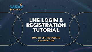 LMS Login & Registration Tutorial  |  How to Use the Website as a New User