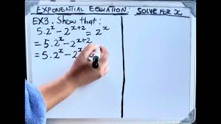 Example 3 | solve for x | exponential equations #fypシ゚viral #maths #solveforx #education #exam