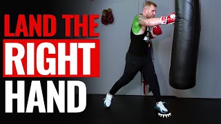 How to Land the Straight Right Hand in Boxing #shorts