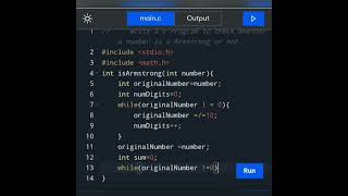 How to write a c Program to check whether a number is a Armstrong or not.