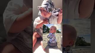 Unbox with me. Review by the adorable little Laiken #swimsmart #brightswimwear #boyswimwear #babyboy
