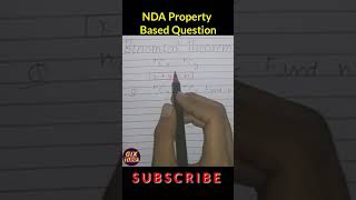 #shorts NDA Binomial Theorem Property Based Question. Binomial Theorem NDA Property Based Question.