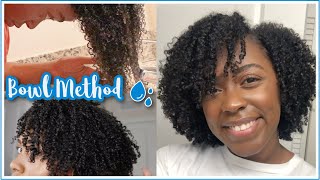 BOWL METHOD Wash N Go #Shorts | Moisturized Curls 💦