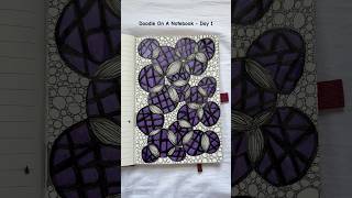 Doodle on a notebook - Day 1 #doodle #zentangle #zen #zendoodles #drawing #doodling #satisfying
