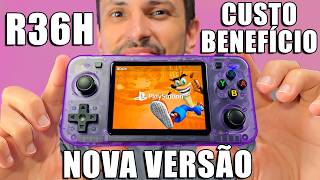 R36H: nova versão do portátil custo-benefício R36S! Vale a pena? Primeiras Impressões e testes!