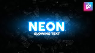 Neon Text Effect PicsArt Tutorial | How To Make Glowing Text 2022