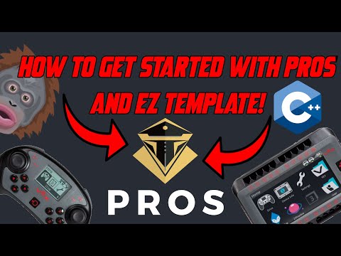 How to get started with PROS and EZ template | VEX ROBOTICS | 12350X