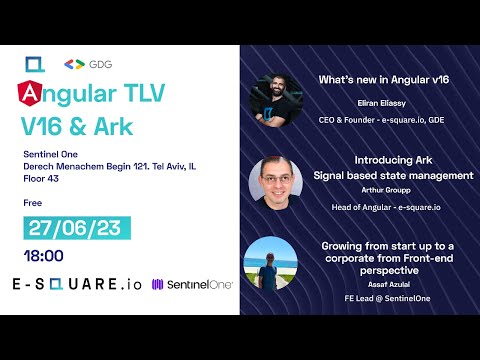 Angular TLV - June 2023 Meetup - Angular v16, Ark state management