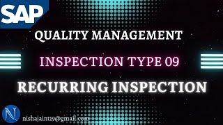 SAP QM | Recurring Inspection - Inspection Type 09 | QA07 | Quality Management #sapqm #sappp #sapmm