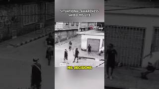 Situational Awareness Saved His Life #shorts