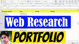 Web Research Project demo with Pratice File  | Web Research portfolio
