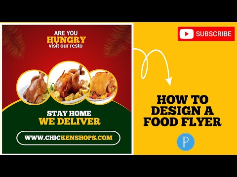 pixellab tutorial-how to create social media food flyer design step by step using pixellab