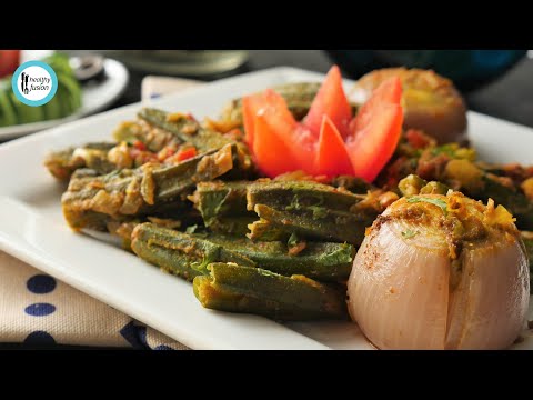 Stuffed Bhindi & Pyaz Recipe By Healthy Food Fusion