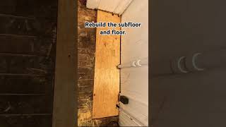 That time there was a huge hole in my floor! #homerepair #fixerupper  #subfloor #goodbones