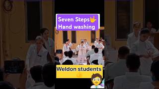 7 steps of Hand wash 🙌 l Medical Students Dance l#nursing#shortsvideo