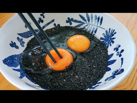 Black Sesame Seeds and 2 Eggs are Easy to Make #Shorts