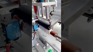 Cosmetic plastic tube labeling machine , manual labeler machine #reliancemachinery #factory