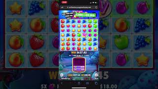 $2,000 Fruit Party Bonus Buy! #bigwin #bonusbuy #casino #slots #shorts #fruitparty #2000x #lucky