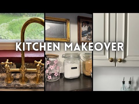 KITCHEN MAKEOVER✨DIY transformation from start to finish | BEFORE & AFTER