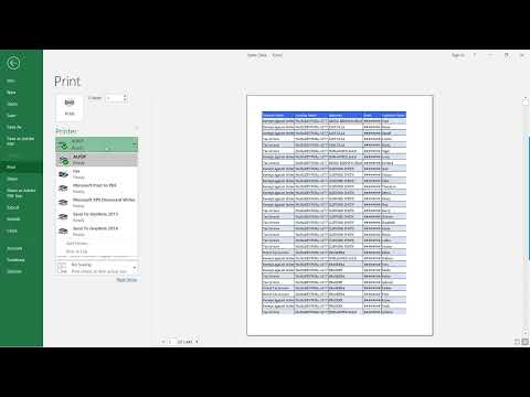 File menu in Excel