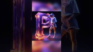 P letter video ❣️#nameart #namestatus #nameartvideo #shorts #shortvideo #trendingshorts #viralvideo