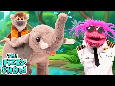 Phoebe The Pilot Travels To A Magical Jungle & Meets a Monkey, Elephant & Tiger |Fun Videos For Kids