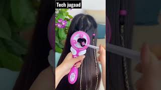 Amazing hair style maker for girls....#new#shorts#youtubeindia#techjugaad#hairstyle......