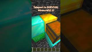 Teleporting in SURVIVAL!?! #shorts #shortsviral #minecraft #itsmejames #minecraftglitches #fyp
