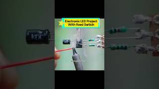 Electronic LED Project With Reed Swtich #electronics #chips #circuits #DIY #viral #quarktwin