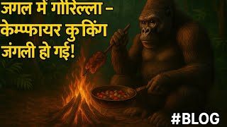 जंगल में गोरिल्लाग्राम - कैम्पफायर कुकिंग जंगली हो गई! #blog