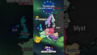 most used swear word #europe #geography #map #mapping #mapper #history #goviral #education