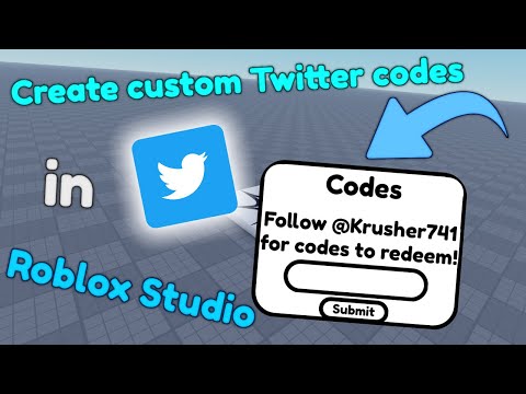 How to make Twitter codes in Roblox Studio (VIEWER REQUESTED VIDEO)
