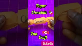 paper chocolate 🍫/origami/Easy Birthday craft/Craft Time ✨#shorts #youtubeshorts #youtube