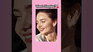 Cute Dimples 🎀 #dimples #naturallygetdimples #aesthetic #glowup #skincare #dimplesexercise #shorts