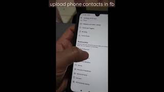 upload phone contacts in fb 4k #fb #phonecontacts #shortsvideo #shorts