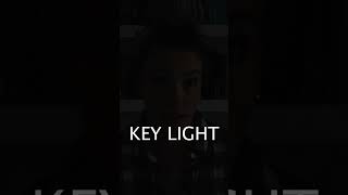 What does the key light do? #shorts #lighting #keylight