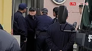 孫道存出獄 搭囚車再被押解到台北地方法院開庭