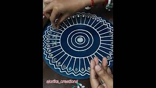 Lippan Art | Mud-Mirror Art | Lippankaam #shorts #ytshorts #trending #lippanart
