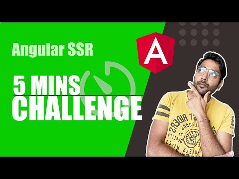Can I create and convert Angular app to SSR in 5 mins? | Learn Angular