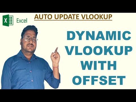 Dynamic VLOOKUP with Offset function | Auto update VLOOKUP formula