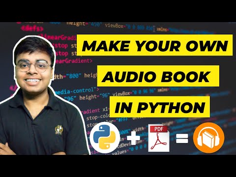Make Your Own Audio Book In Python With Few Lines Of Code || PDF Reader Program In Python ||